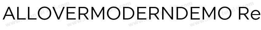 ALLOVERMODERNDEMO Regular字体转换